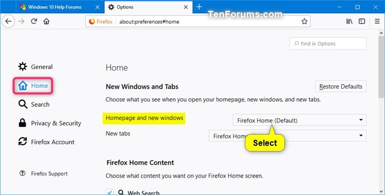 mozilla firefox default home page mozilla firefox default home page