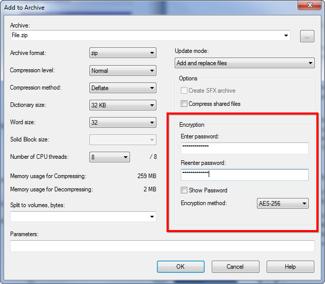 Enable or Disable NTFS File Encryption in Windows-create-encrypted-zip-file.png