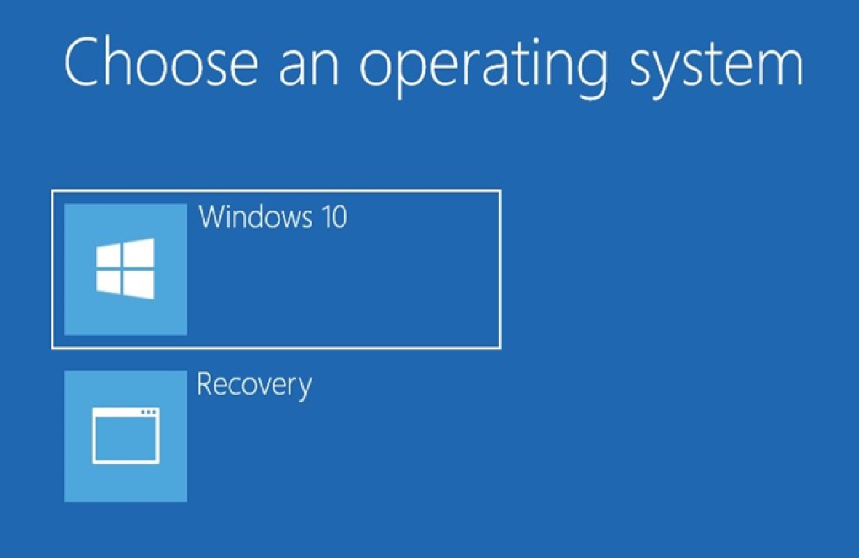 access recovery partition after windows 10 upgrade