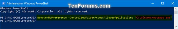 Add or Remove Allowed Apps for Controlled Folder Access in Windows 10-windows_defender_controlled_folder_access_allowed_app_powershell-2.jpg