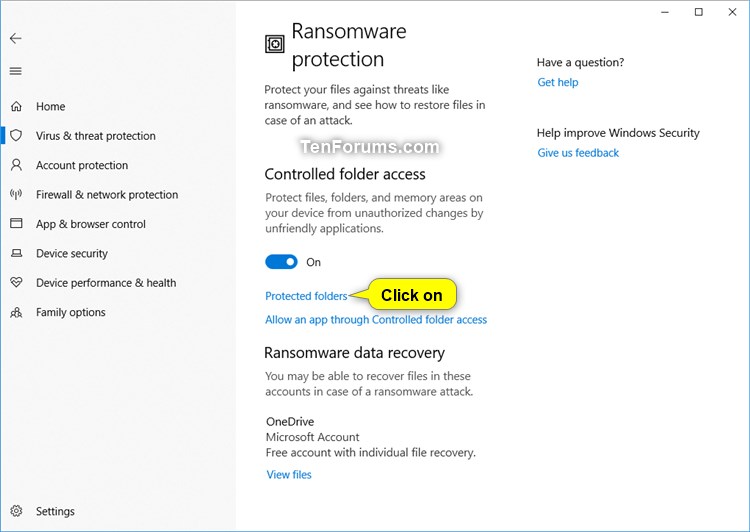 Add Protected Folders to Controlled Folder Access in Windows 10-windows_defender_controlled_folder_access-3.jpg