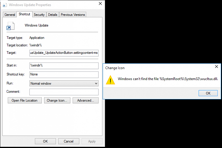 Create Windows Update Shortcut in Windows 10-capture.png