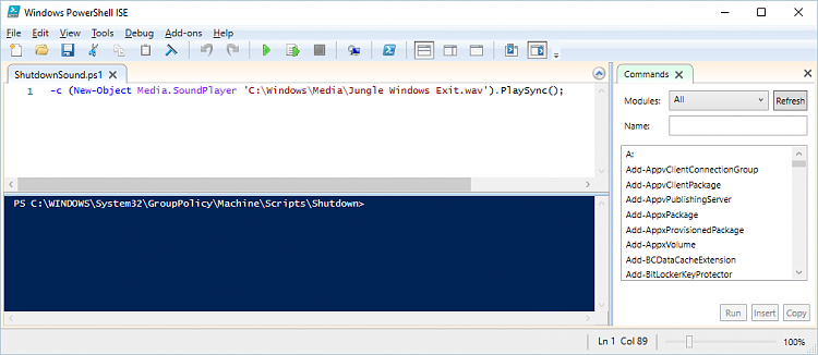 Play Sound at Shutdown in Windows 10-ps_ise_sound_script.png
