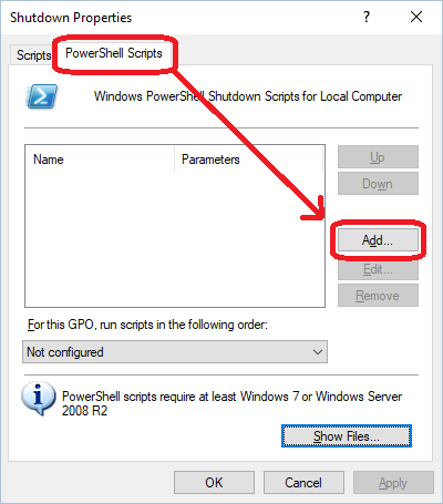 Play Sound at Shutdown in Windows 10-shutdown_properties_empty.png