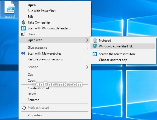 Run as administrator - Add to PS1 File Context Menu in Windows 10-open_with.jpg