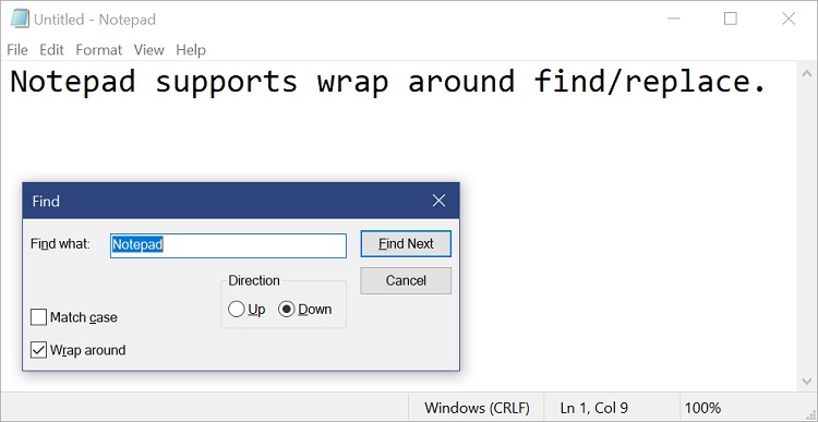 Find and Replace Text in Notepad in Windows 10-notepad_find.jpg
