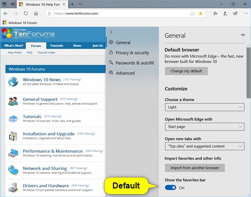 Enable or Disable Favorites Bar in Microsoft Edge in Windows 10-microsoft_edge_favorites_bar_default.jpg