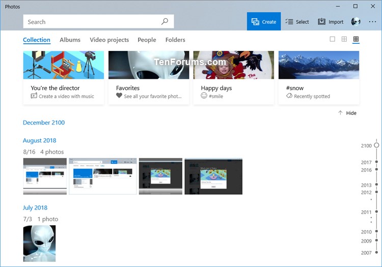 Add and Remove Folders in Photos app in Windows 10-collection_in_photos_app.jpg