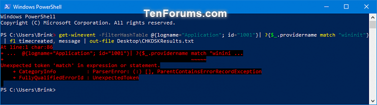 Read Chkdsk Log in Event Viewer in Windows 10-powershell.png
