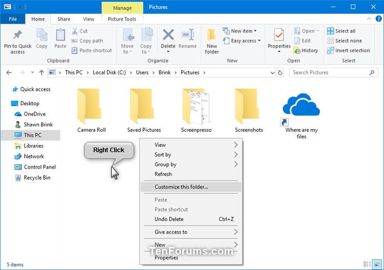 Add or Remove Customize tab in Folder Properties in Windows-customize_this_folder_context_menu.jpg