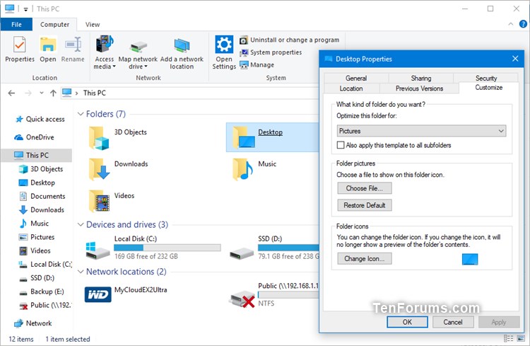 Add or Remove Customize tab in Desktop Folder Properties in Windows-customize_tab_desktop_folder_properties-2.jpg