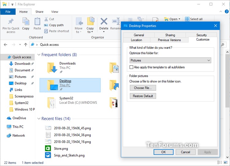 Add or Remove Customize tab in Desktop Folder Properties in Windows-customize_tab_desktop_folder_properties-3.jpg