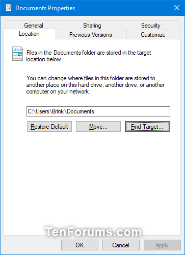 Change or Restore Documents Folder Icon in Windows-documents_folder_location.png
