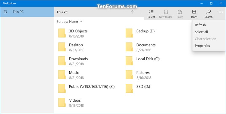 Create File Explorer UWP app Shortcut in Windows 10-file_explorer_uwp-1.jpg