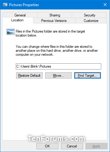 Change or Restore Pictures Folder Icon in Windows-pictures_folder_location.png