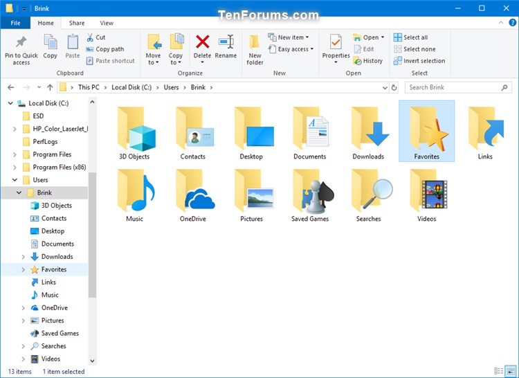 Change or Restore Favorites Folder Icon in Windows-favorites_folder-2.jpg