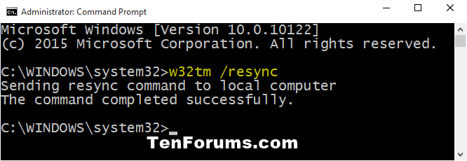 Synchronize Clock with an Internet Time Server in Windows 10-time_synchronize_command.png
