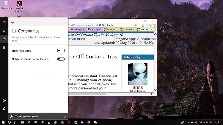 Turn On or Off Cortana Tips in Windows 10-desktop-0829cortana.jpg