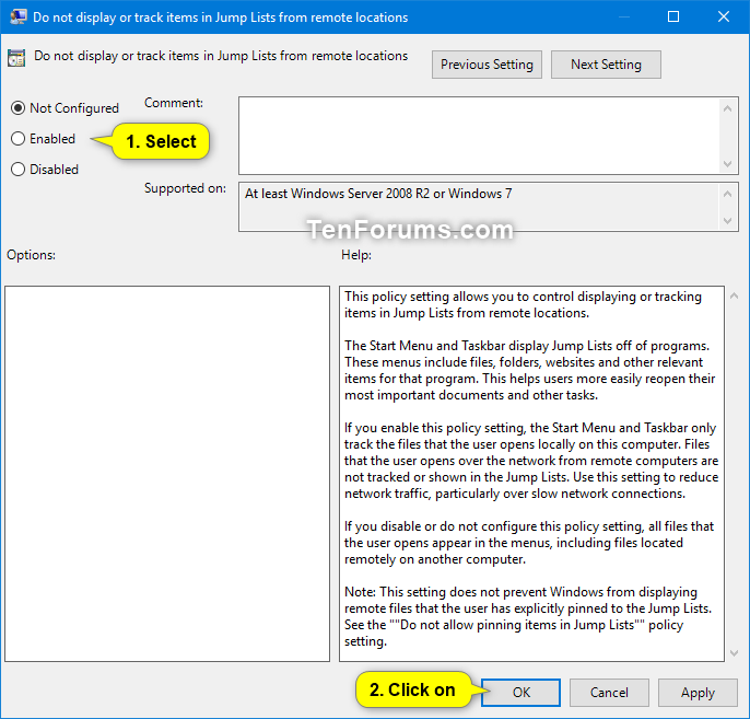 Enable or Disable Showing Remote Locations in Jump Lists in Windows-remote_locations_jump_lists_gpedit-2.png