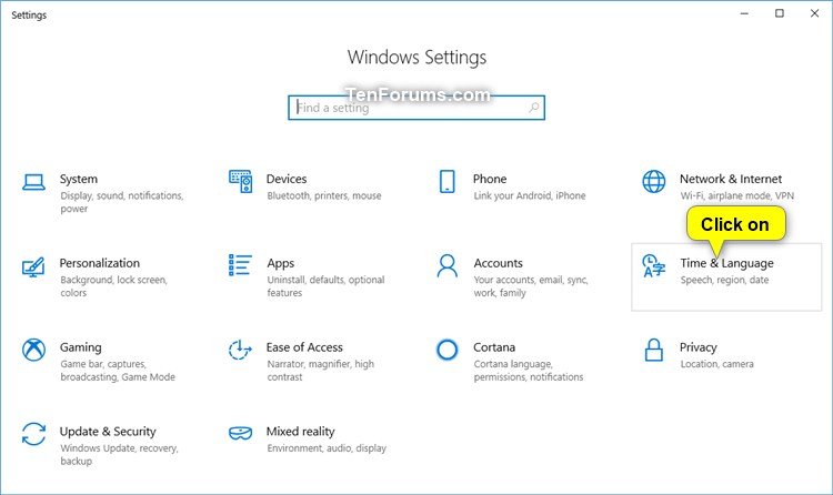Change System UI Language in Windows 10-settings_home_page.jpg