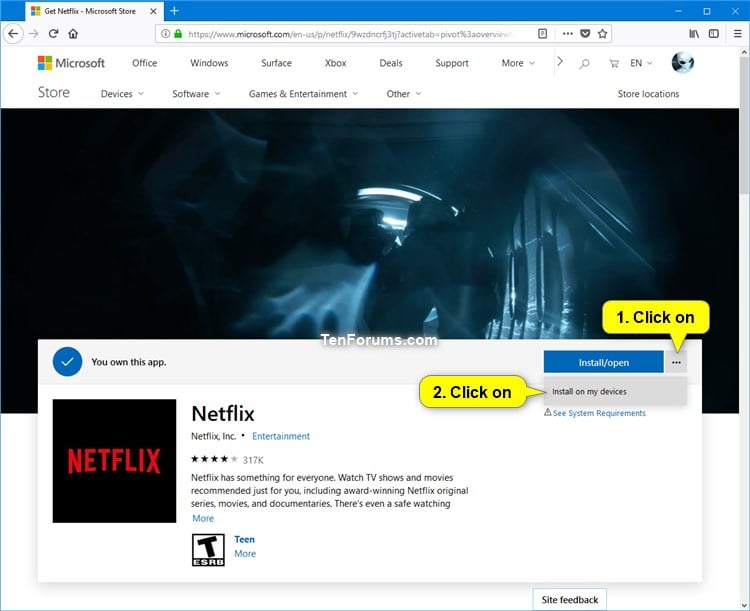 microsoft store tv shows