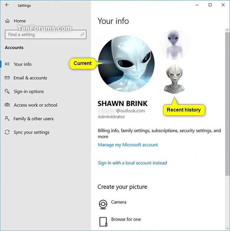 Delete Account Picture History in Windows 10-account_picture_recent_history.jpg