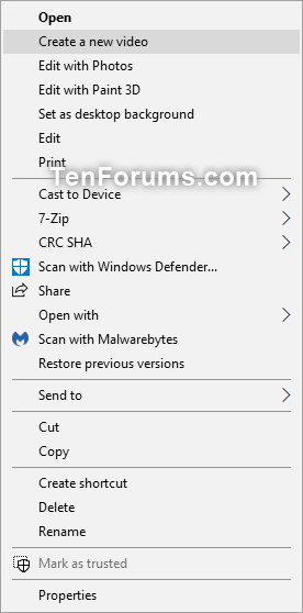 Add or Remove Create a New Video context menu in Windows 10-create_a_new_video_context_menu.png