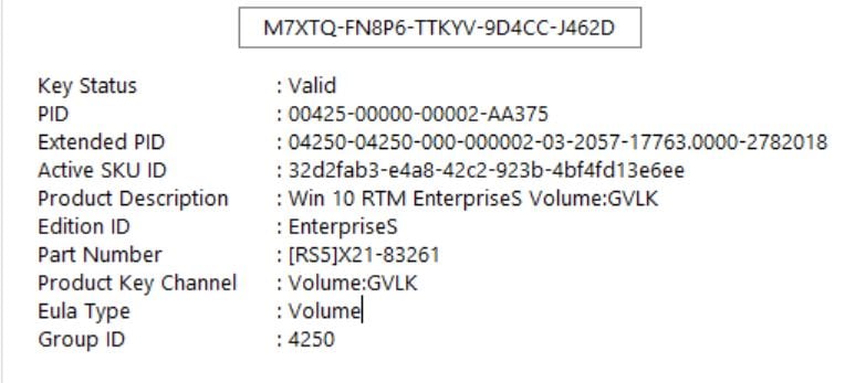 win 10 enterprise license key