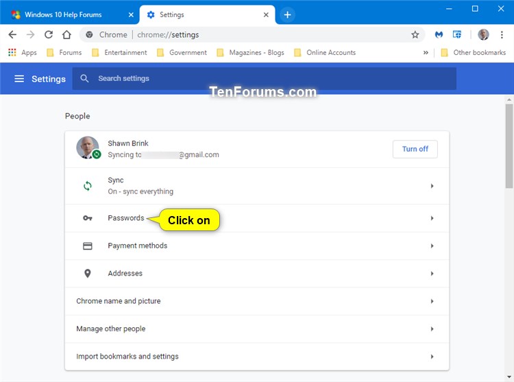 turn of save passwords in chrome turn of save passwords in chrome