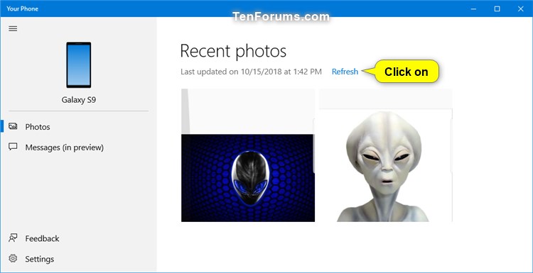 See Photos from Android Phone in Your Phone app on Windows 10 PC-your_phone_photos-1b.jpg