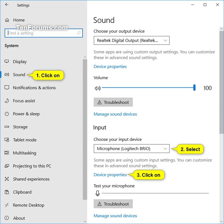 how to turn on microphone windows 10