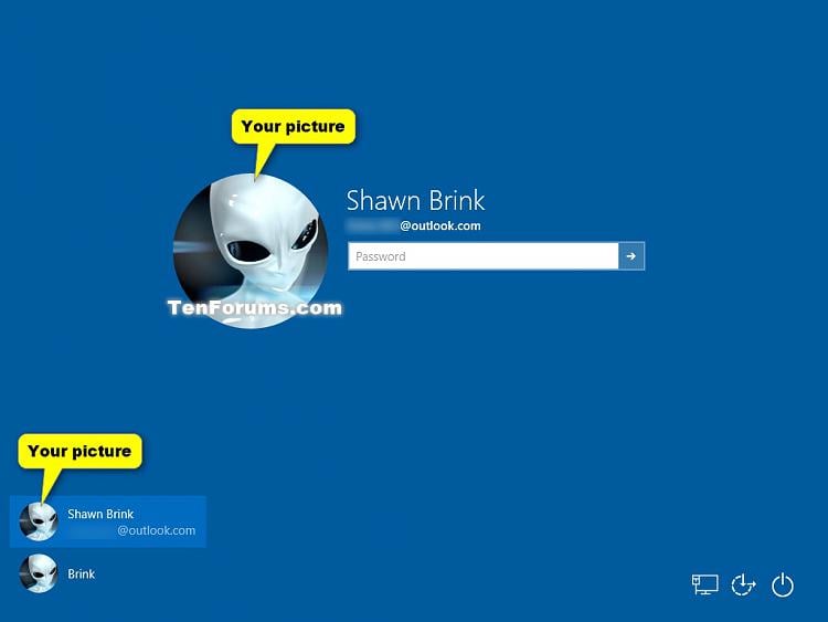 Account Picture Change in Windows 10 Windows 10 User