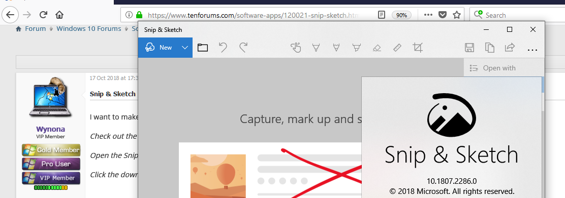 microsoft snip & sketch