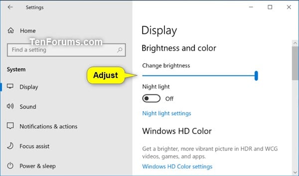 Optimize Battery Life on Windows 10 PC-screen_brightness.jpg
