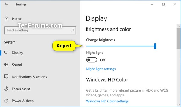 Optimize Battery Life on Windows 10 PC-screen_brightness.jpg