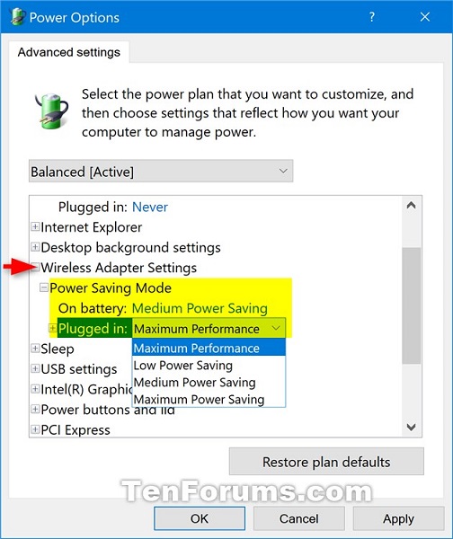 Optimize Battery Life on Windows 10 PC-wireless_adapter_power_saving_mode.jpg