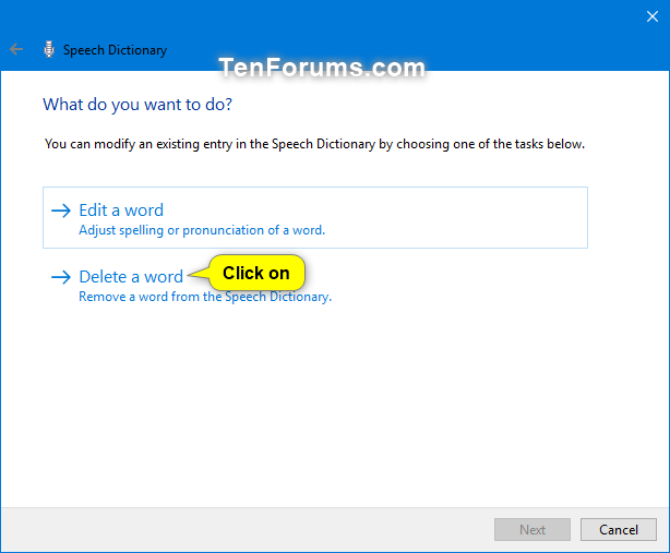 Add, Delete, Prevent, and Edit Speech Dictionary Words in Windows 10-delete_word_from_speech_dictionary-2.png