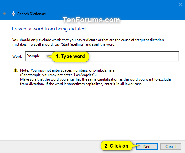 Add, Delete, Prevent, and Edit Speech Dictionary Words in Windows 10-prevent_word_in_speech_dictionary-2.png