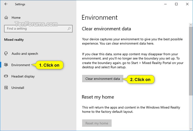 Clear Environment Data for Windows Mixed Reality in Windows 10-clear_environment_data_in_mixed_reality.jpg
