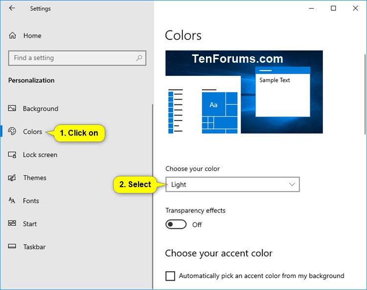 Change Default App &amp; Windows Mode to Light or Dark Theme in Windows 10-light_default_app_windows_mode.jpg