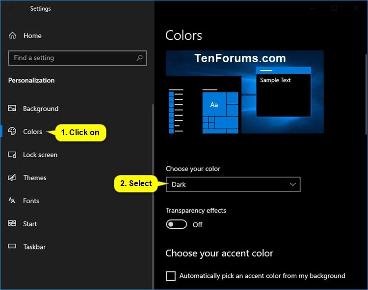 how to change dark mode to light mode in windows 10