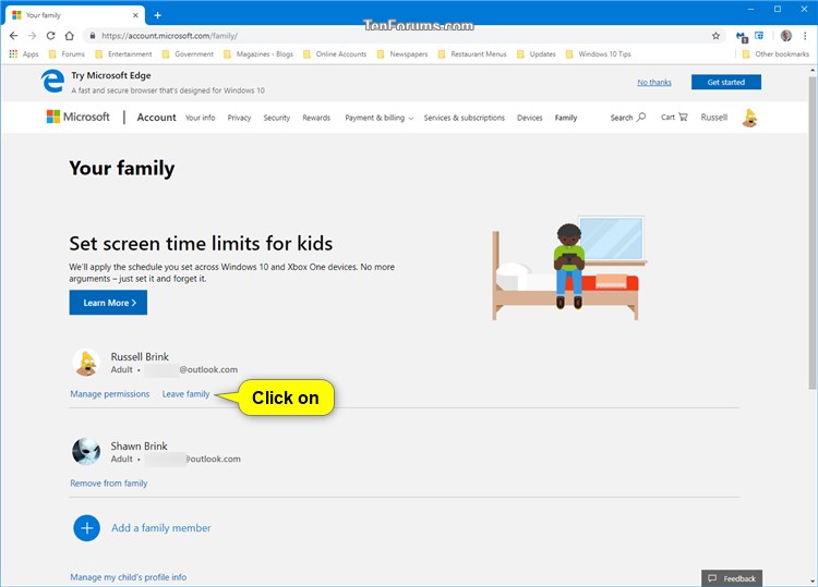Add or Remove Adult Member for Microsoft Family Group in Windows 10-leave_family-1.jpg