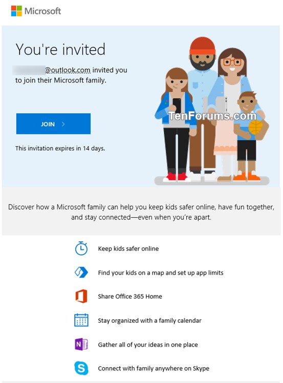 Add or Remove Child Member for Microsoft Family Group in Windows 10-add_child_family_member_online_email_invitation.jpg
