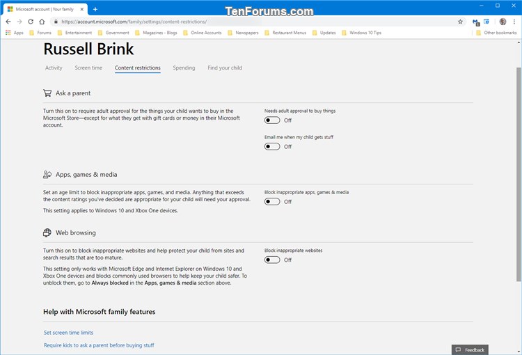 Manage Microsoft Family Settings for Child in Windows 10-content_restrictions.jpg