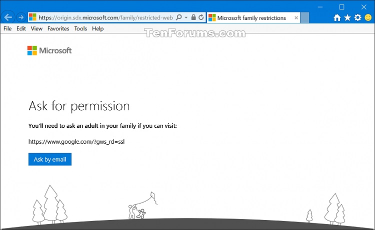 Manage Web Browsing Restrictions of Microsoft Family Child Member-family_restricted_website.jpg