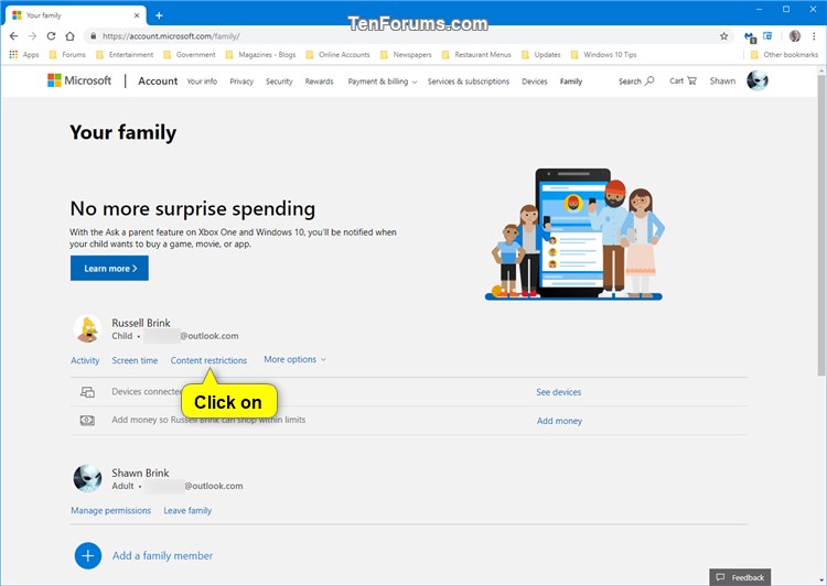 Set Apps, Games and Media Content Restrictions of Child Family Member-manage_content_restrictions_family_settings_for_child-1.jpg