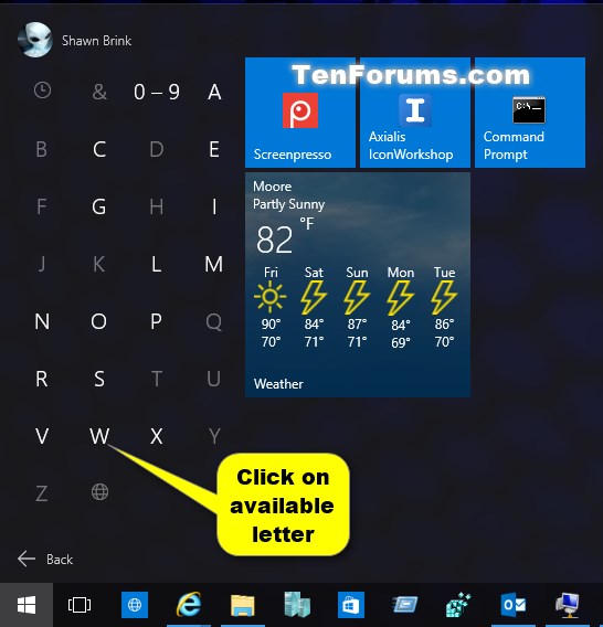 Open and Use All apps in Start menu in Windows 10-all_apps_open_by_letter-2.jpg