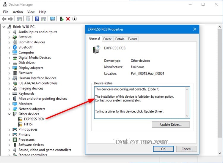 Enable Or Disable Installation Of Removable Devices In Windows Tutorials