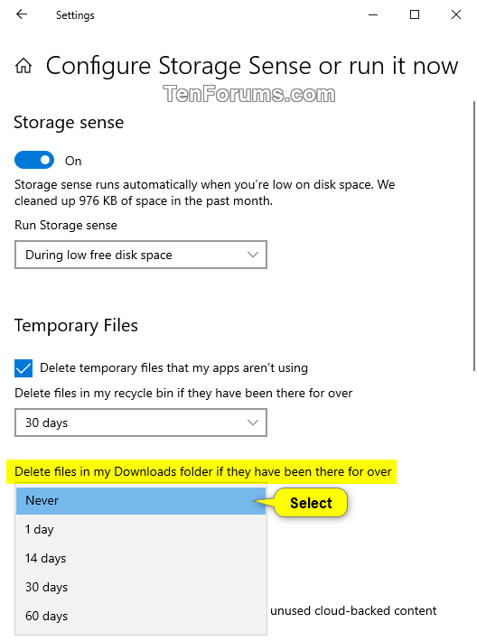 Specify Storage Sense Delete Files in Downloads Folder in Windows 10-storage_sense_downloads_folder_settings-2.png