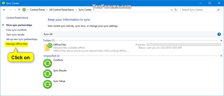 Enable or Disable Offline Files in Windows-sync_center.jpg